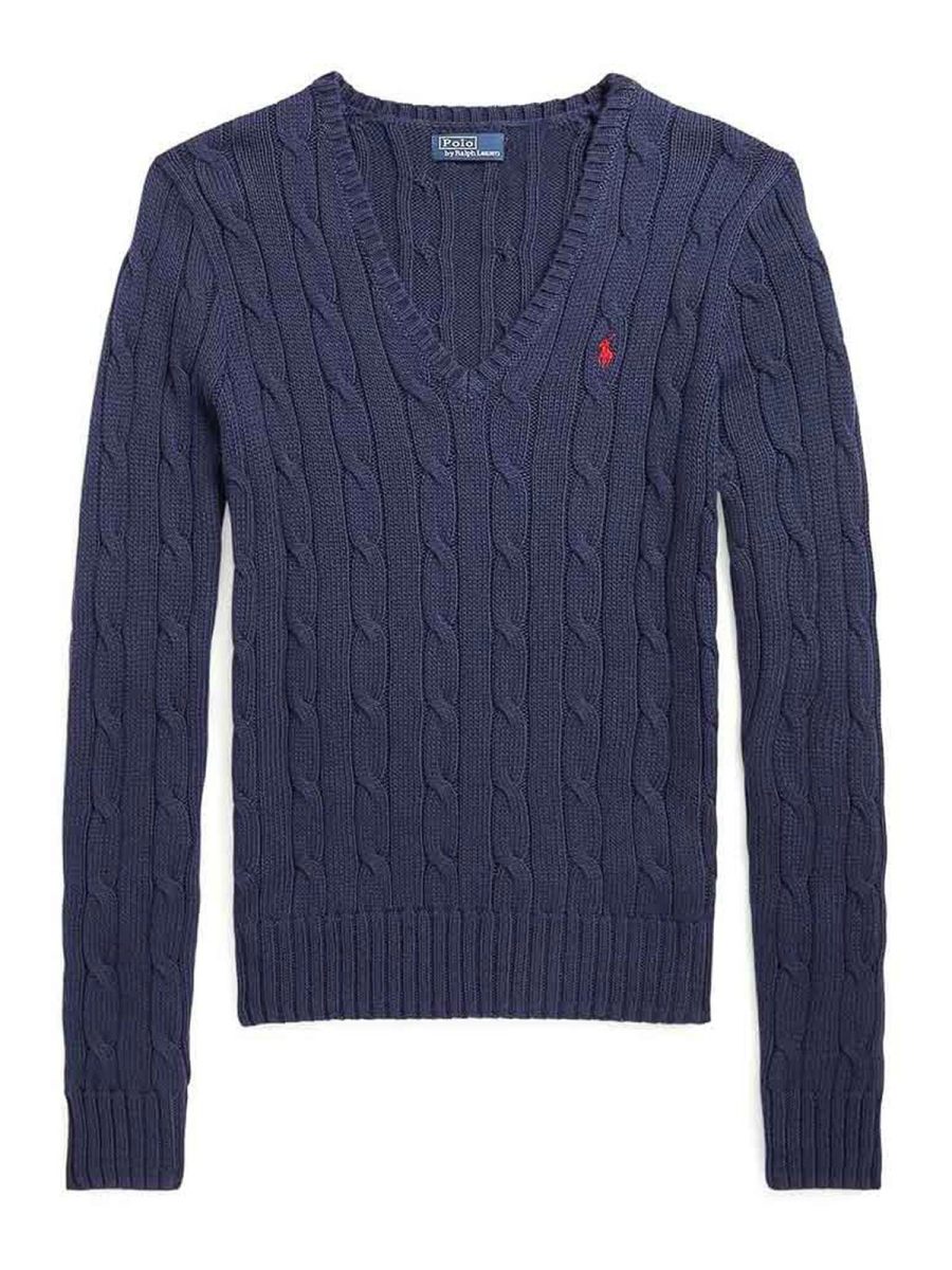 Polo Ralph Lauren Pull Col Rond - Blanc