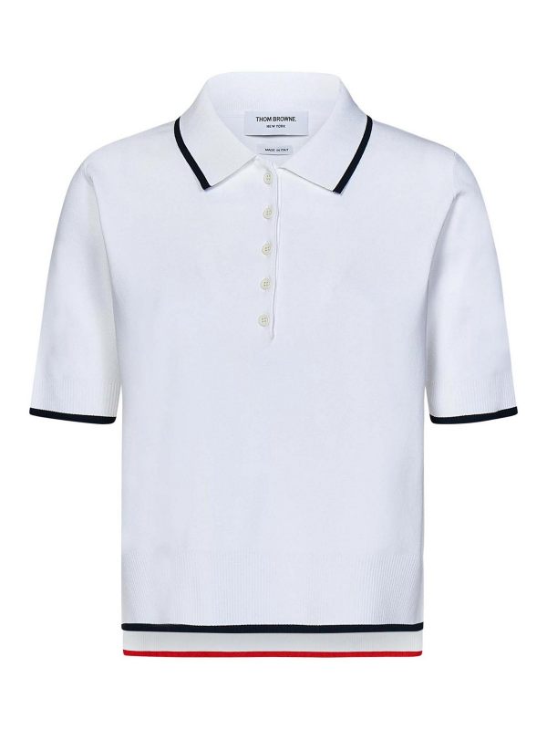 Thom Browne Polo - Blanc