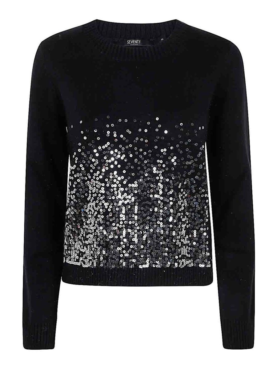 Seventy Pull Col Rond - Noir