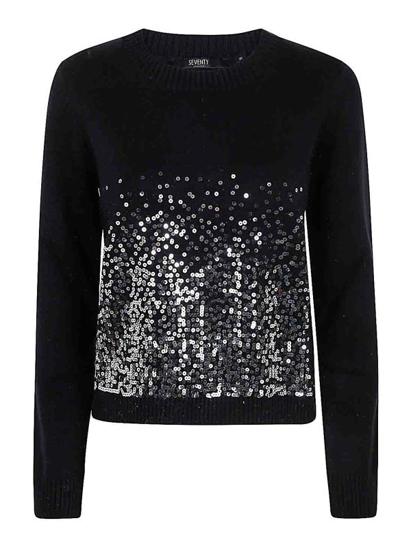 Seventy Pull Col Rond - Noir