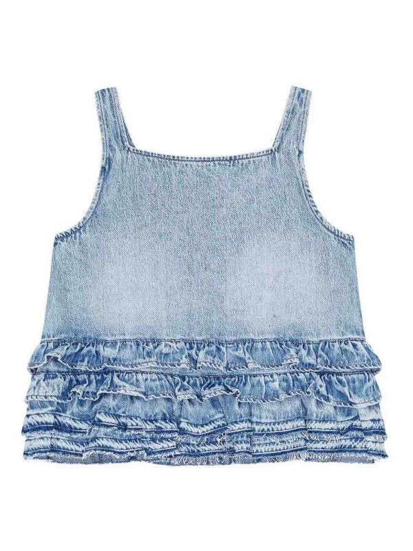 Ganni Top - Bleu