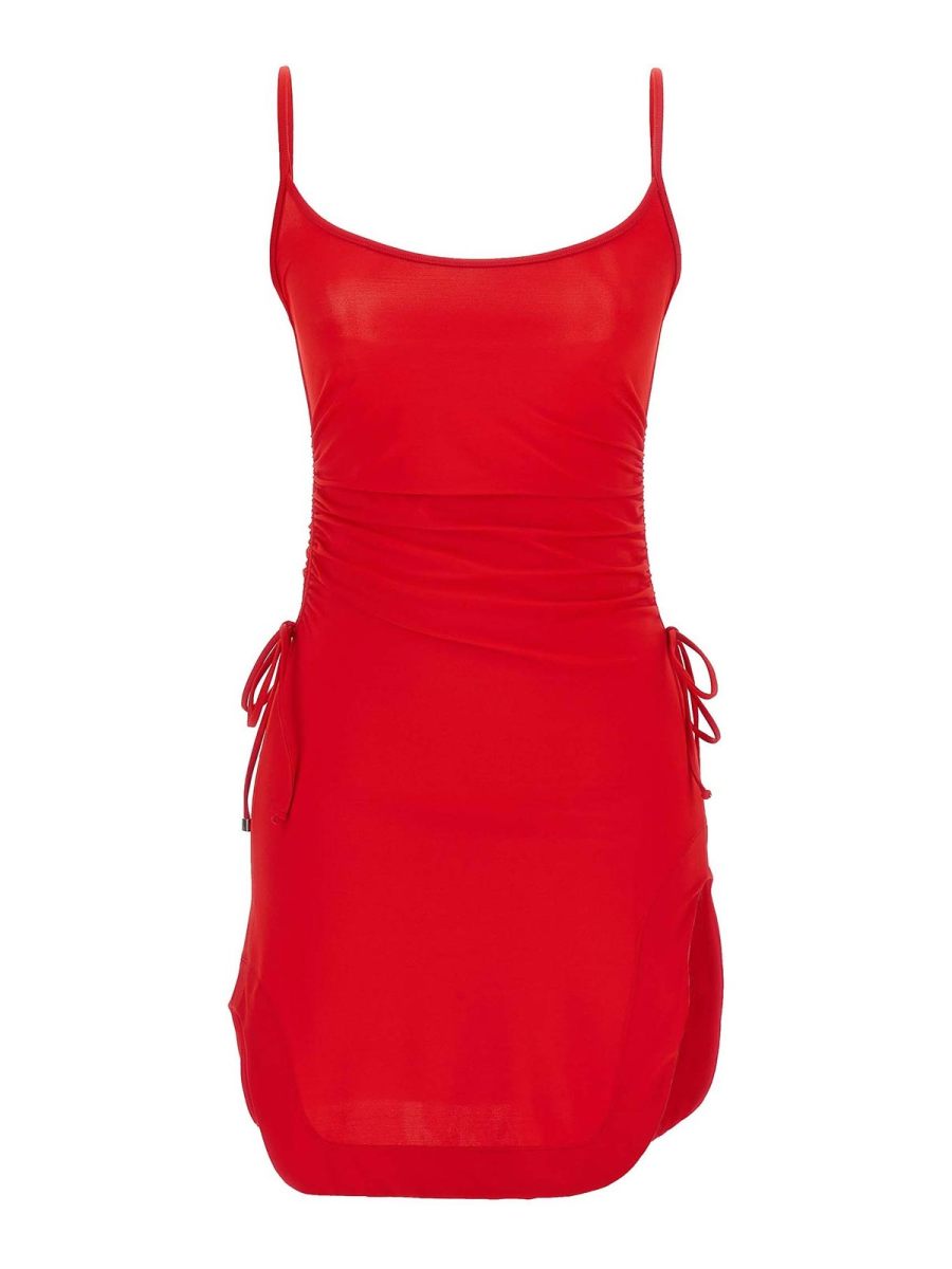 The Attico Robe Au Genou - Rouge