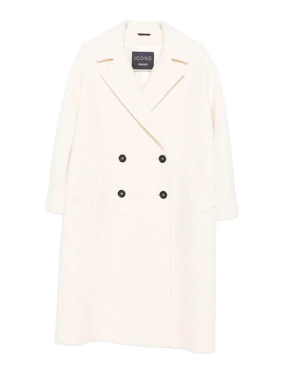 Cinzia Rocca Manteau Court - Crème