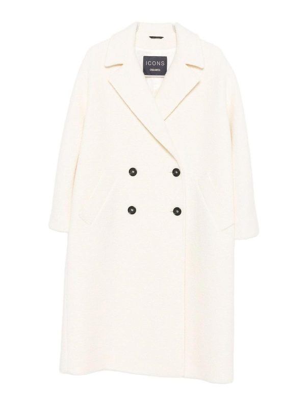 Cinzia Rocca Manteau Court - Crème