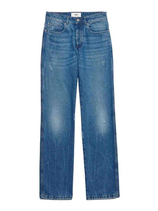 Ami Paris Jean Bootcut - Foncé Délavé