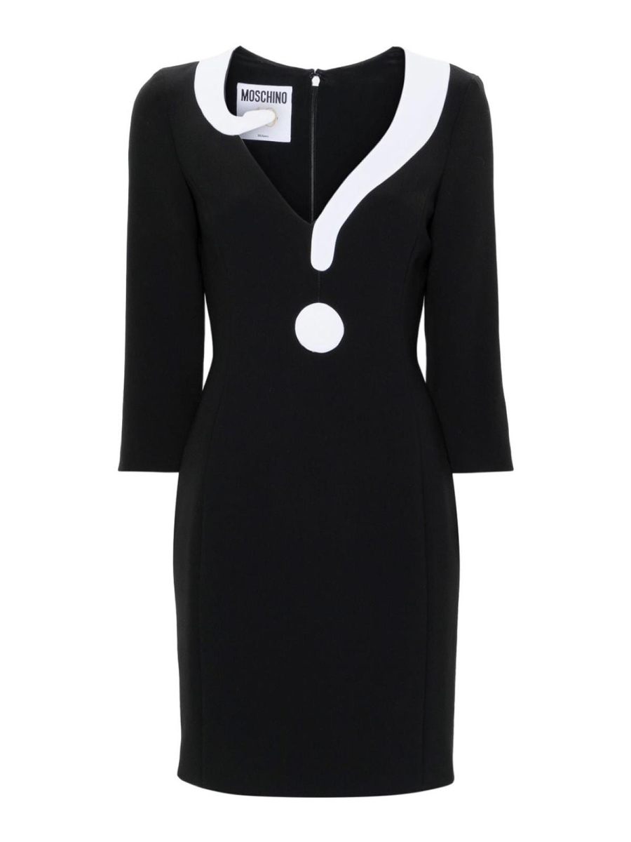 Moschino Robe Courte - Noir