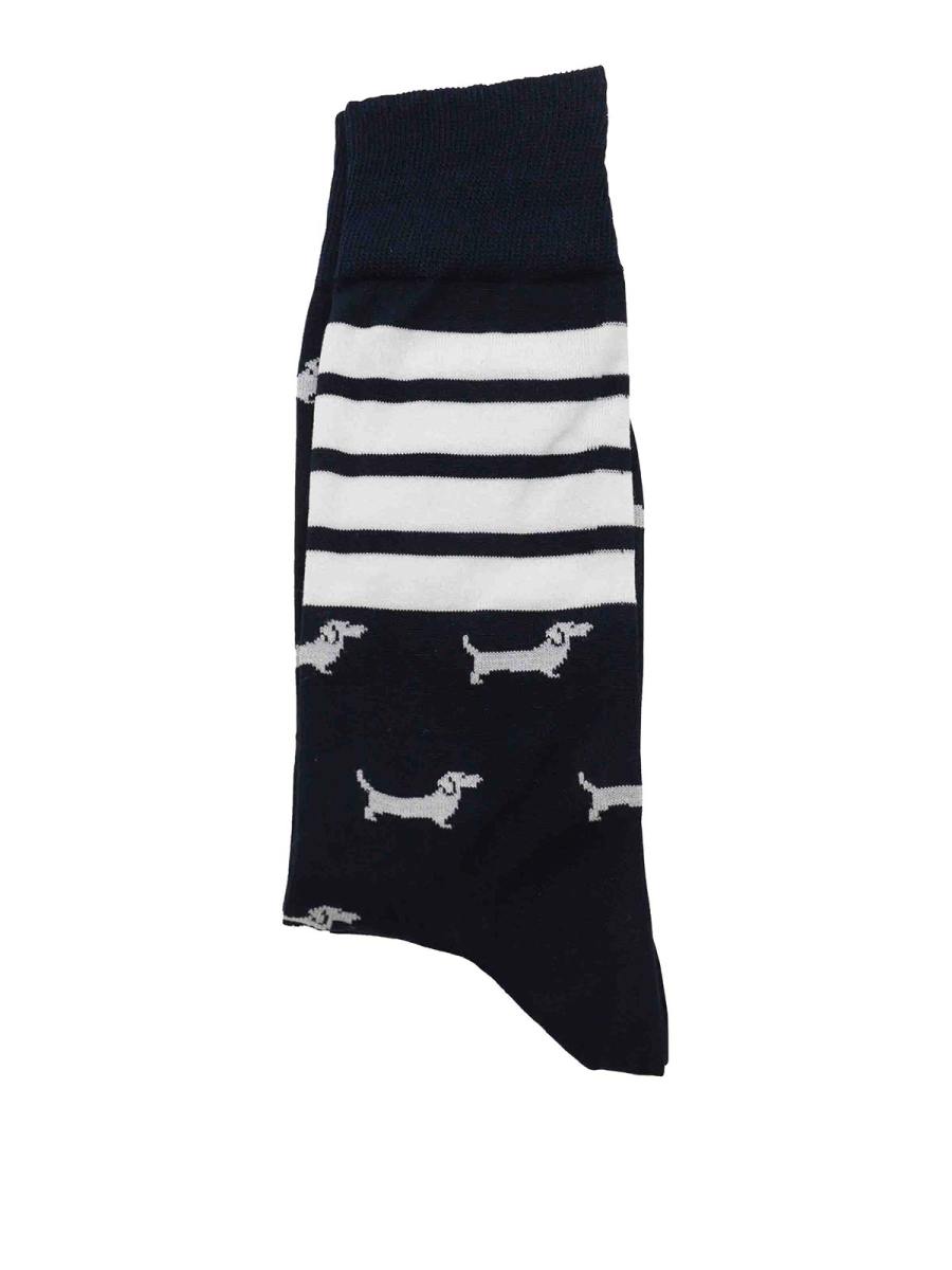 Thom Browne Chaussettes - Bleu Foncé