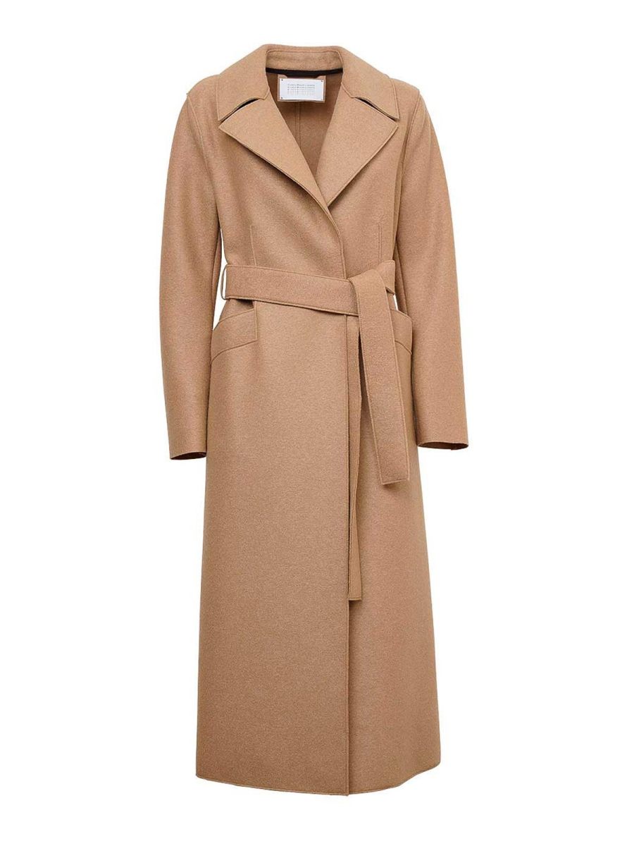 Harris Wharf London Manteau Long - Beige