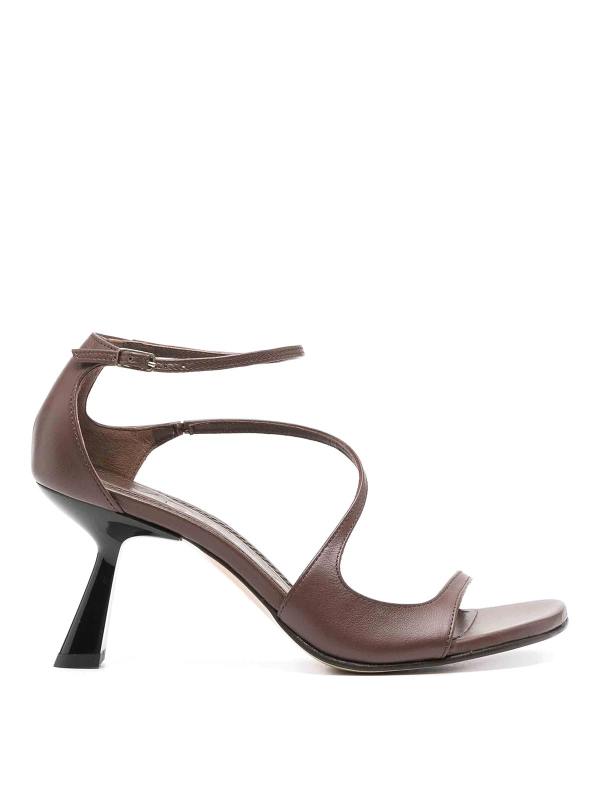Souliers Martinez Sandales - Marron Foncé