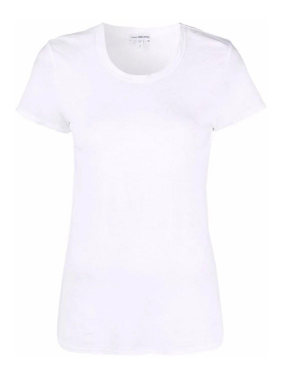 James Perse Pull Col Rond - Blanc