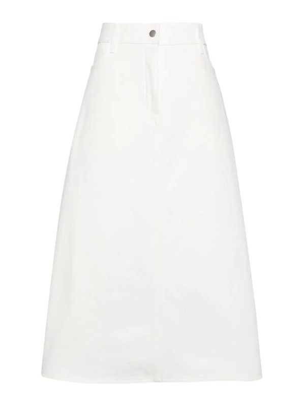 Studio Nicholson Jupe Midi - Blanc
