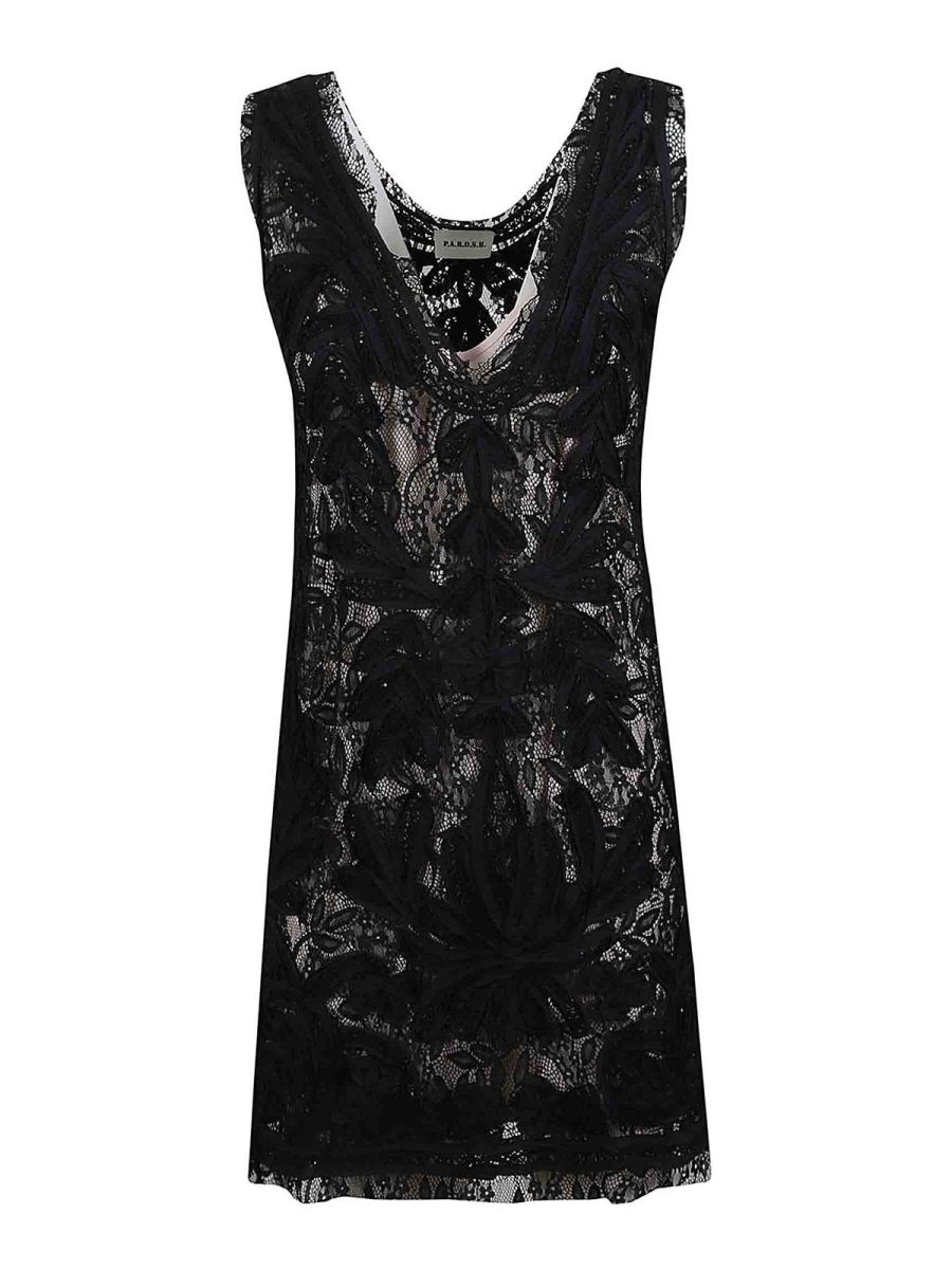 P. A.R. O.S. H. Robe Au Genou - Noir