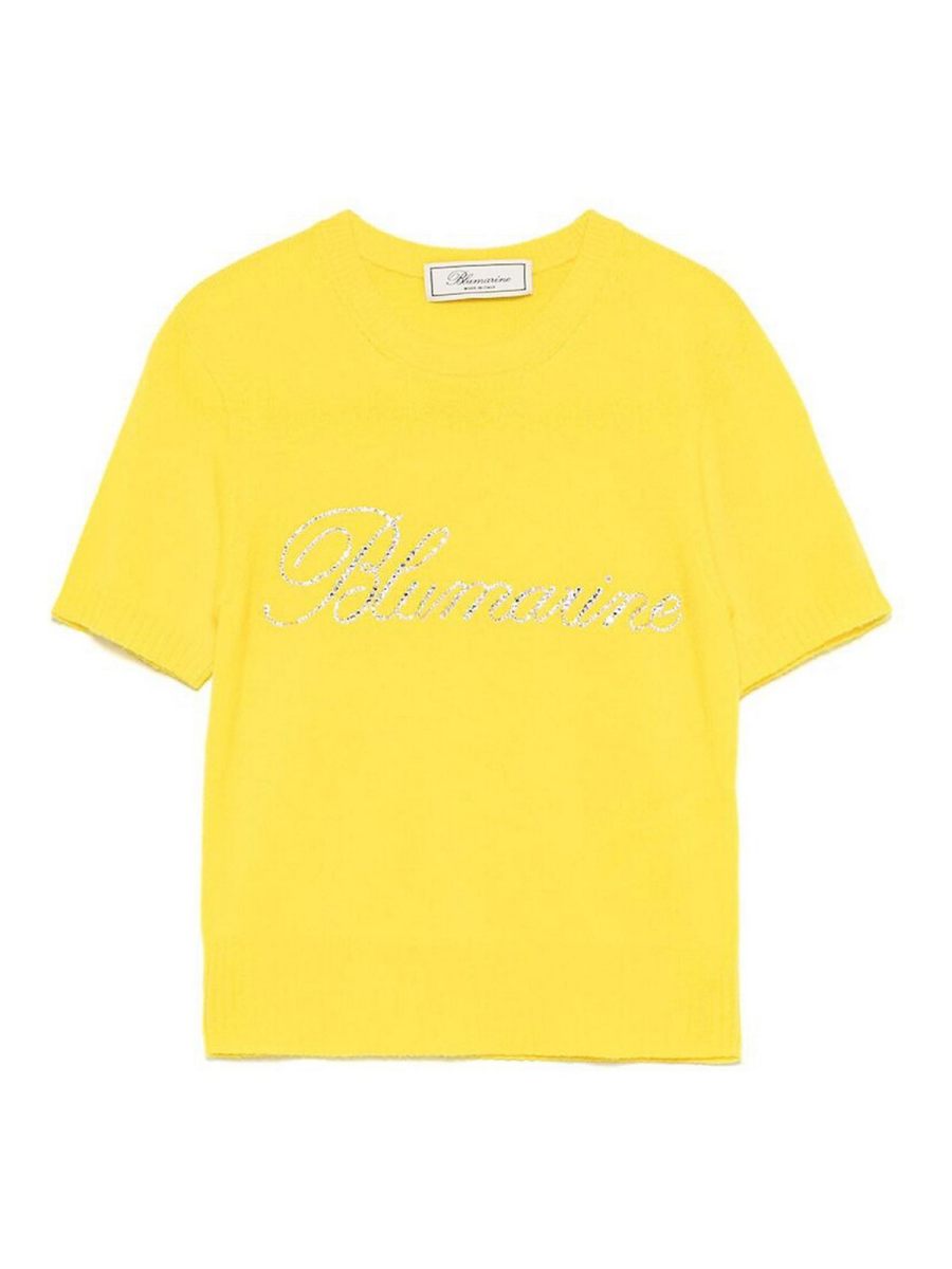 Blumarine Pull Col Rond - Jaune