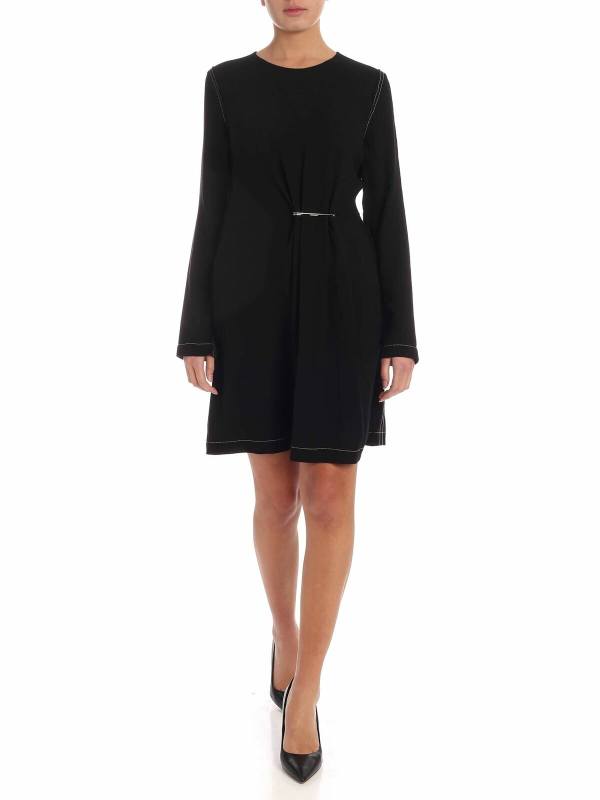 McQ Alexander Mcqueen Robe Au Genou - Noir