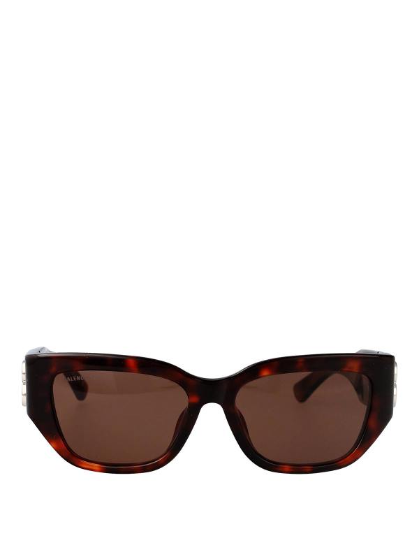 Balenciaga Lunettes De Soleil - Marron