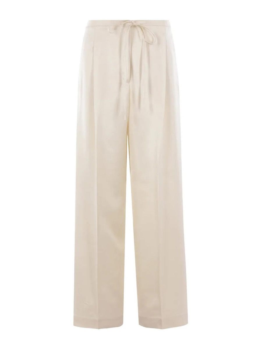 Rohe Pantalons Décontractés - Blanc