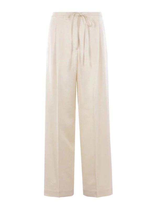 Rohe Pantalons Décontractés - Blanc