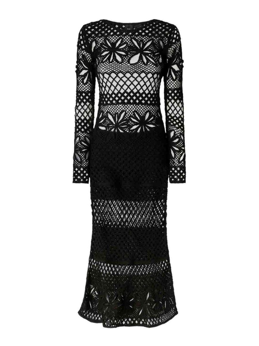 Pinko Robe Au Genou - Noir