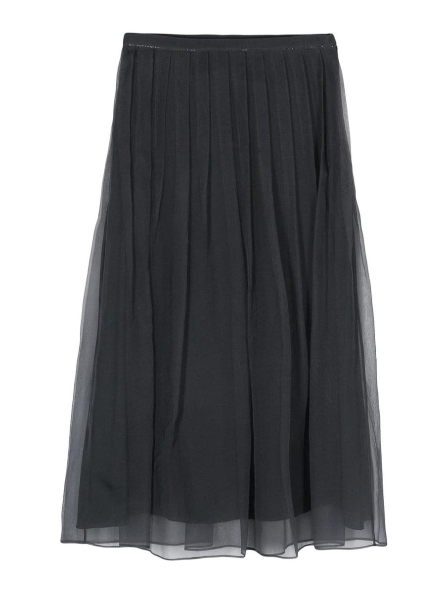 Brunello Cucinelli Jupe Midi - Noir