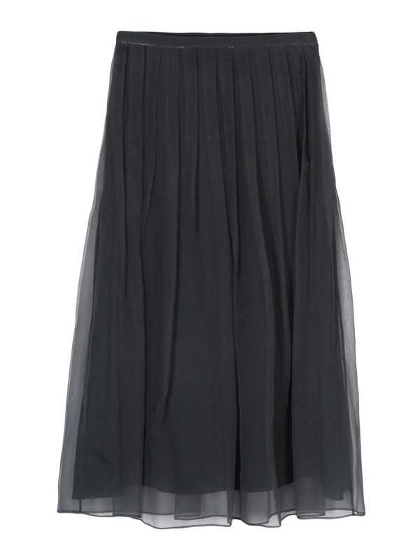 Brunello Cucinelli Jupe Midi - Noir