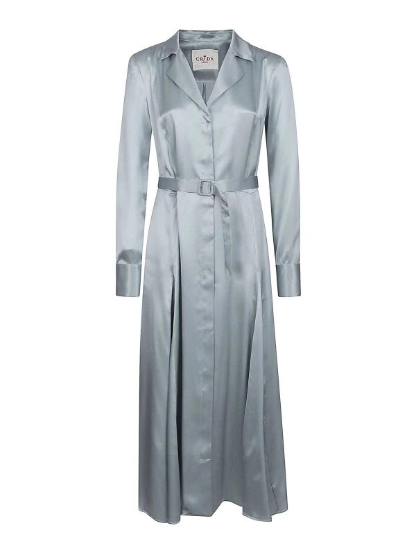 Crida Robe Au Genou - Bleu