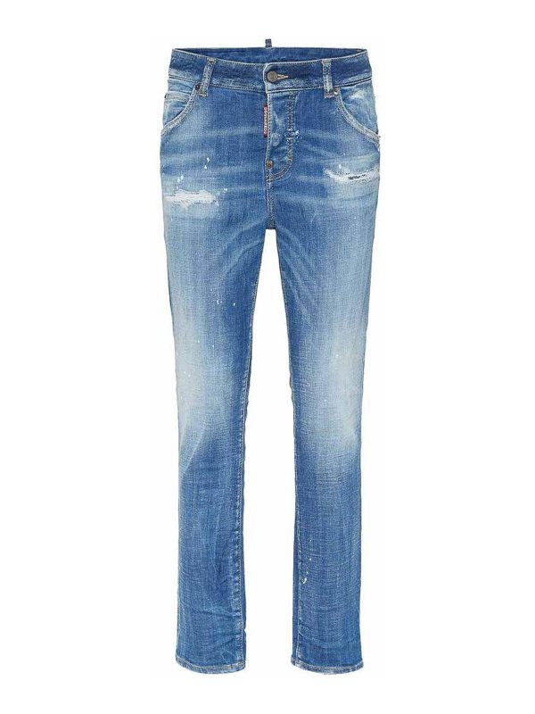 Dsquared2 Jean Bootcut - Bleu