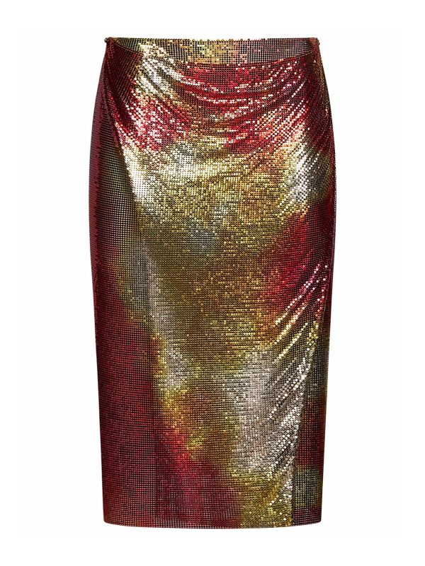 Paco Rabanne Jupe Midi - Multicolore