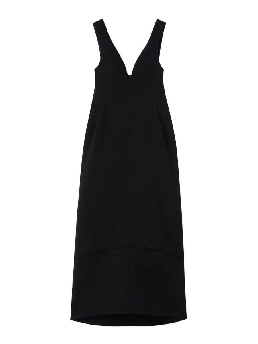 Jil Sander Robe Au Genou - Noir