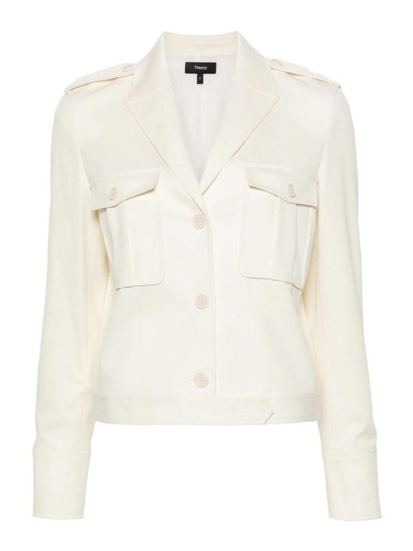 Theory Veste Casual - Blanc