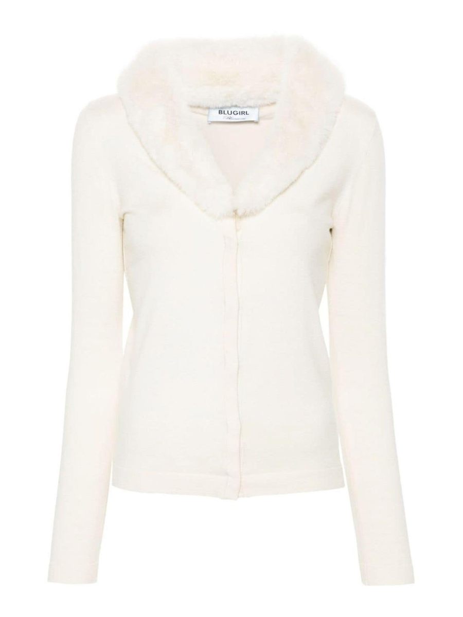 Blugirl Pull Col Rond - Crème