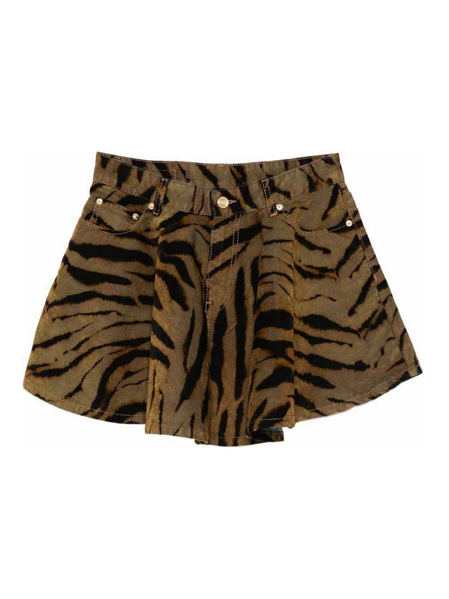 Ganni Jupe Midi - Marron