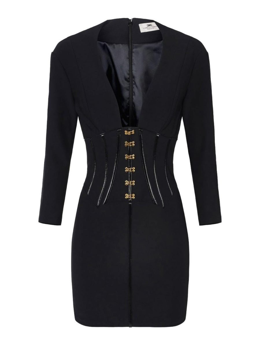 Elisabetta Franchi Robe Courte - Noir