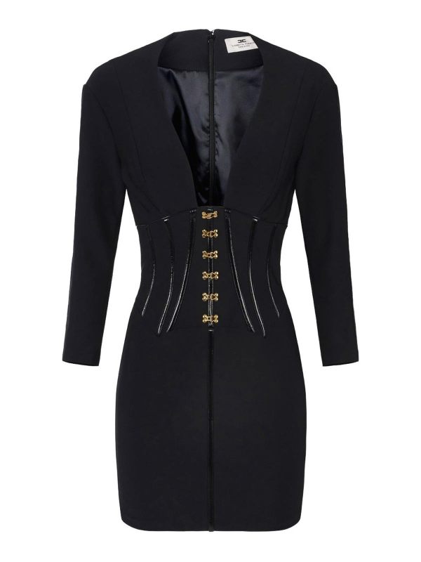 Elisabetta Franchi Robe Courte - Noir