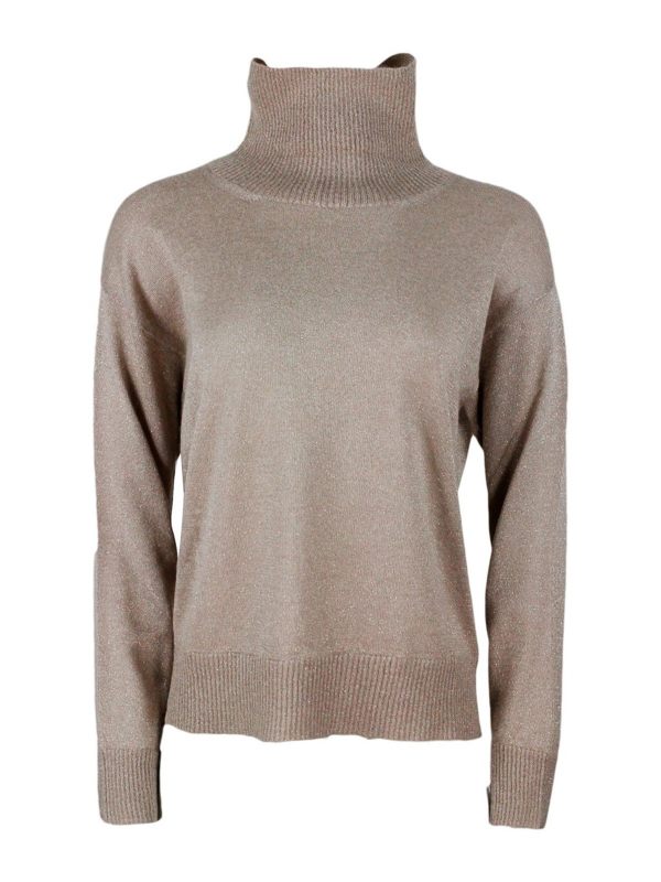 Fabiana Filippi Pull Col Roulé - Beige