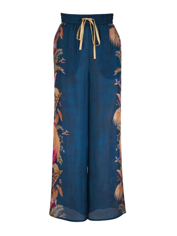 Zimmermann Pantalons Décontractés - Bleu