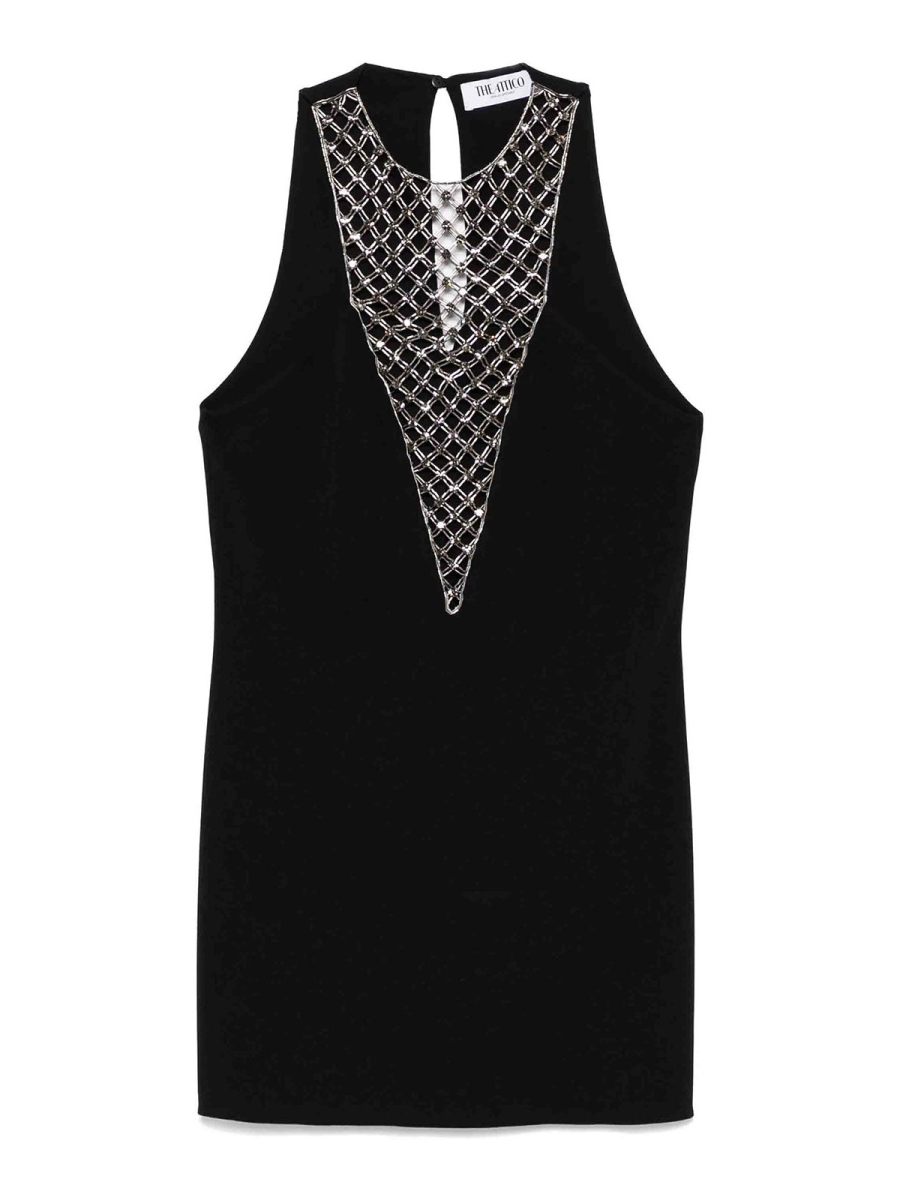 The Attico Robe Courte - Noir