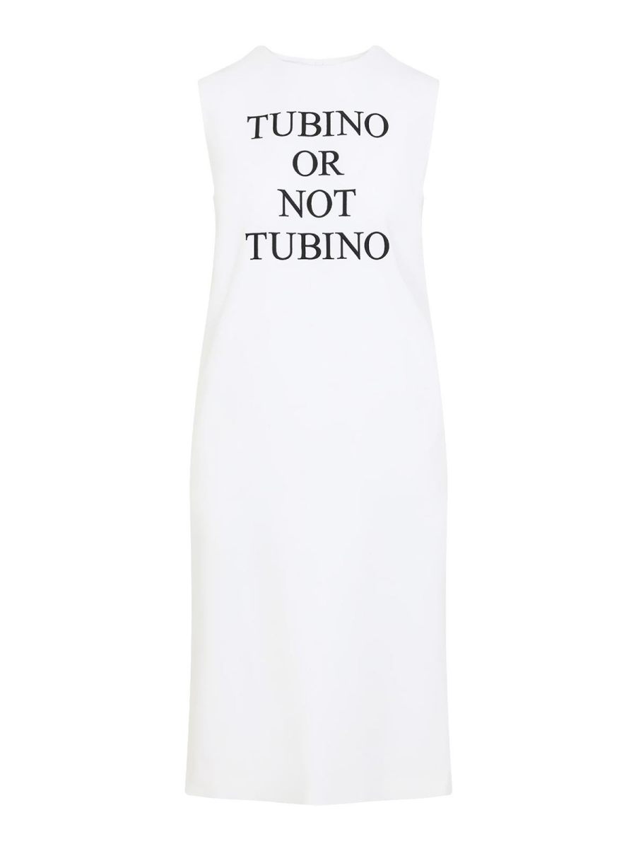 Moschino Robe Au Genou - Blanc