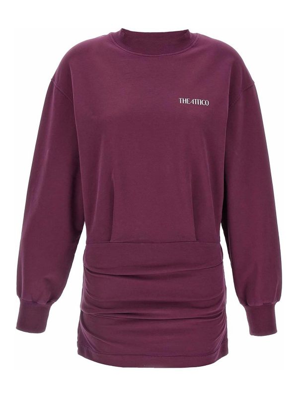 The Attico Robe Courte - Rouge Brun