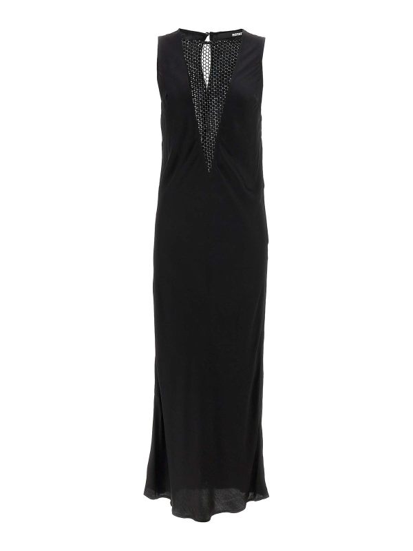 Rotate Birger Christensen Robe Au Genou - Noir