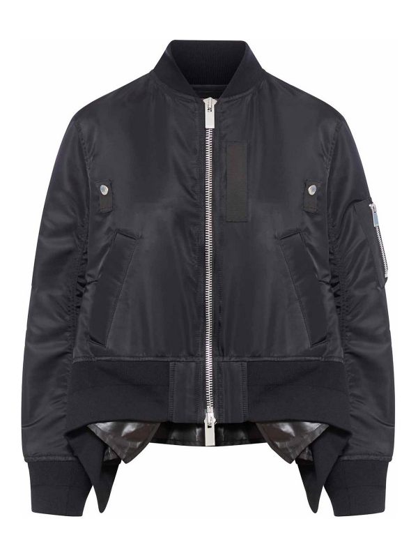 Sacai Pull Col Bateau - Noir