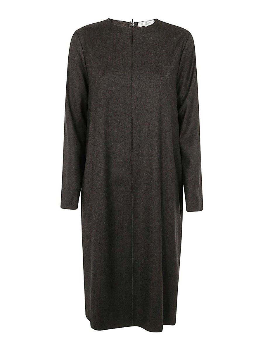 Antonelli Firenze Robe Au Genou - Marron