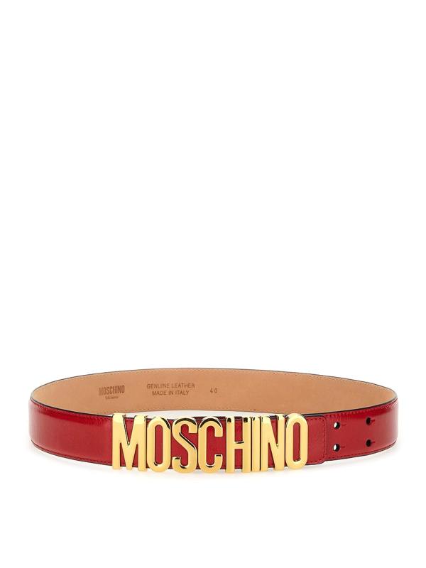 Moschino Ceinture - Rouge