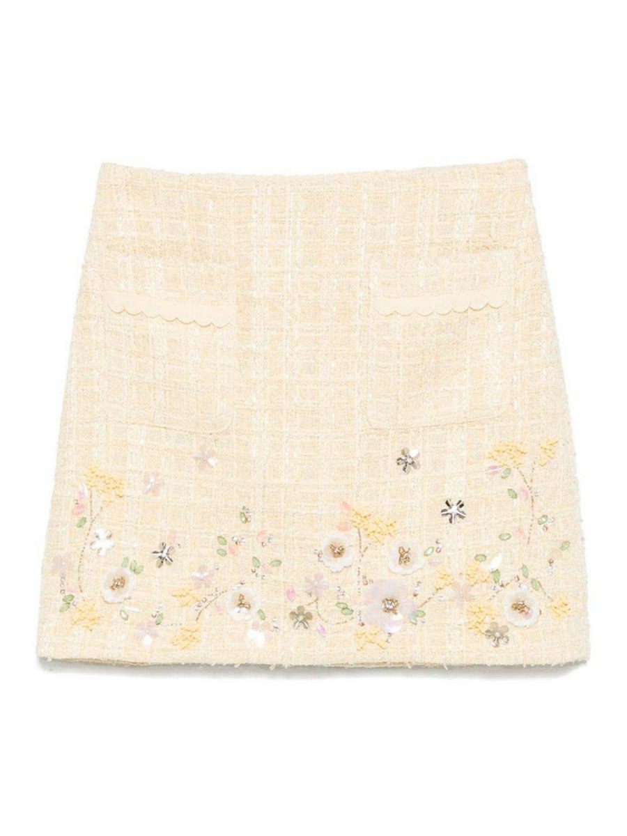 Elisabetta Franchi Mini Jupe - Jaune