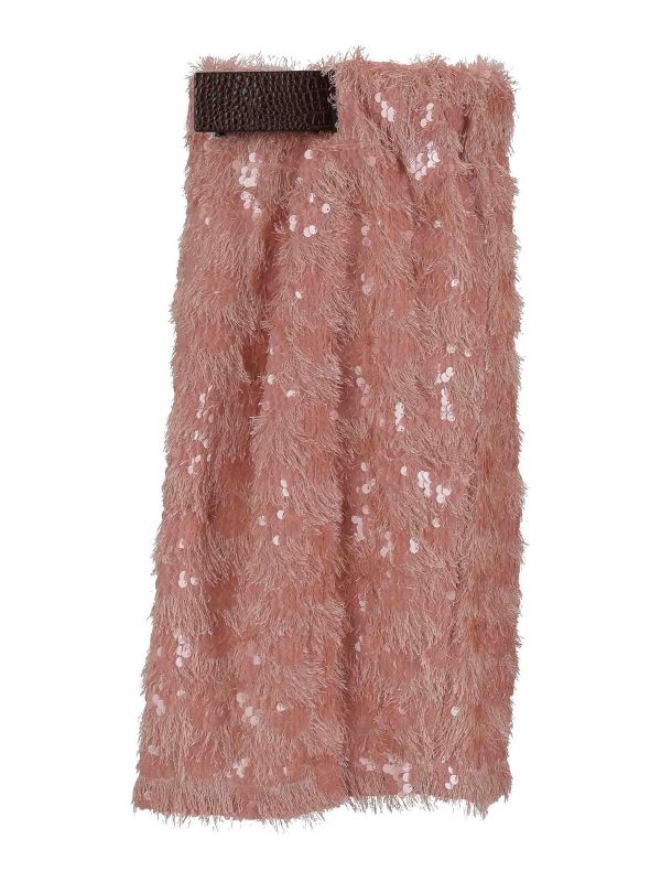 Niccolò Pasqualetti Jupe Midi - Rose