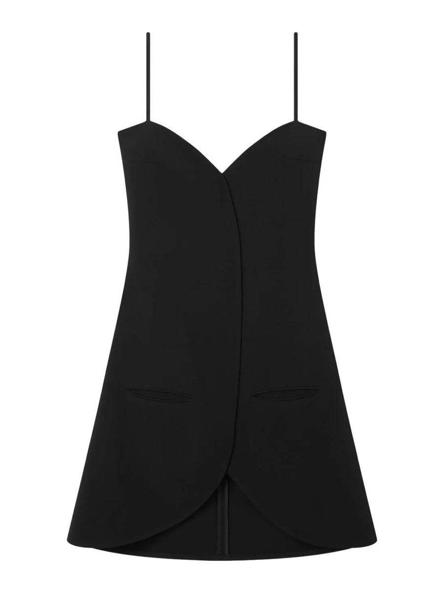 Courreges Robe Au Genou - Noir