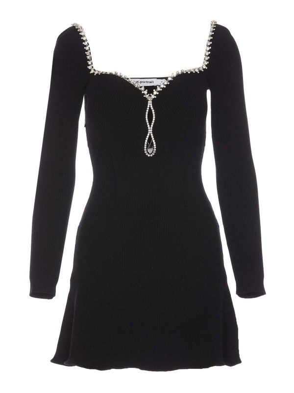 Self Portrait Robe Courte - Noir