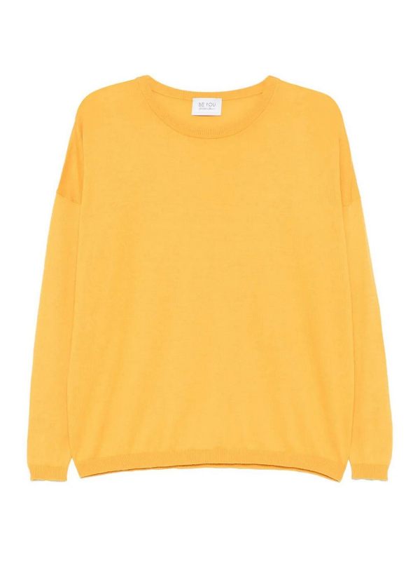 Be You Pull Col Rond - Jaune