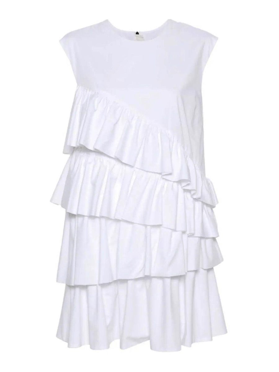 M. S.G. M. Robe Au Genou - Blanc