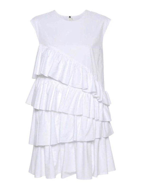 M. S.G. M. Robe Au Genou - Blanc