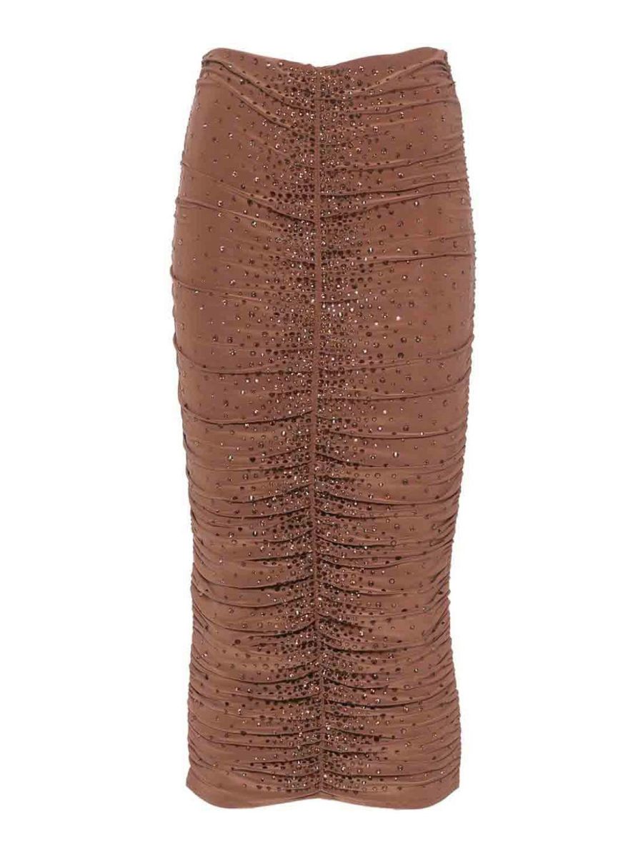 Andreādamo Jupe Midi - Marron